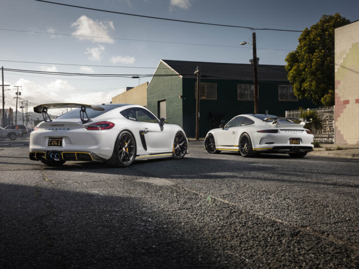 Porsche 911 GT3 and Cayman GT4 in San Francisco